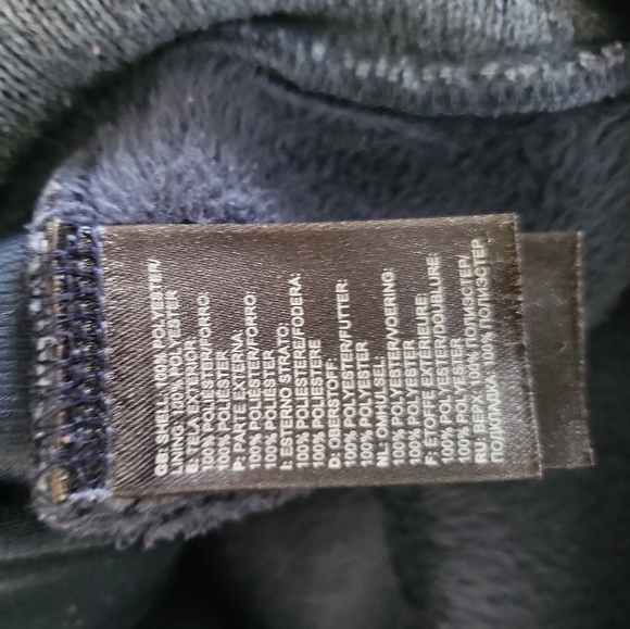 Blue North Face Fleece Full Zip Sweater - Picture 4 of 4